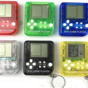 1 Piece Handheld Game Console Mini Game Console Nostalgic Classic Puzzle Cartoon Creative Keychain (2)