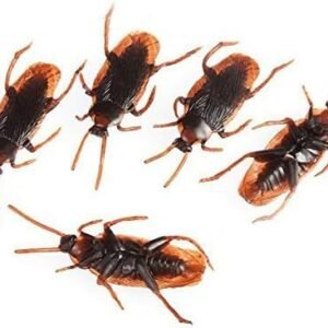 10 Pcs Prank Fake Roaches Simulation Fake Rubber Cockroach Favorite Trick Joke Toys Look Real Realistic Plastic Bugs Novelty Cockroach for Party,Easter Novelty and Gag Toys(ZS210)