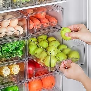 refrigerator drawers pull out stackable