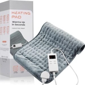 Heating Pad for Back Pain Relief & Cramps, KOT Heating Pads with Auto Shut Off Large, 6 Heat Settings Electric Heated Pad, Gifts for Women, Gifts for Men, 12" x 24"