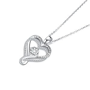 Infinity Love Heart Pendant Necklaces