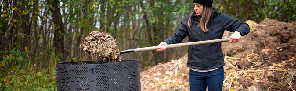 Filling the Geobin Composter