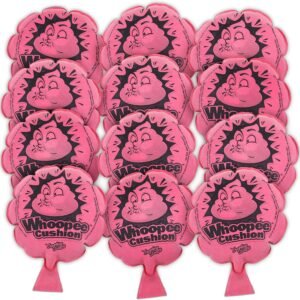 Laughing Smith 12-Pack Whoopie Cushion Set - Bulk Party Favors for Kids, Fun Prank Toys for Birthday Bags - Safe & Hilarious Fart Sounds for Boys & Girls - Ideal for Parties & Gifts