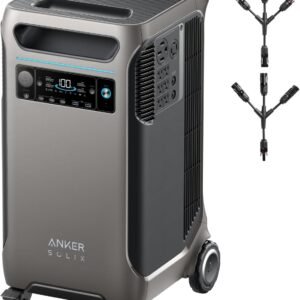 Anker SOLIX F3800 Portable Power Station, 3840Wh, LiFePO4 Batteries, Ultra-High 6000W AC Output with 120V/240V, Solar Generator for Home Backup, RVs, Emergencies, Power Outages, and Outdoor Camping