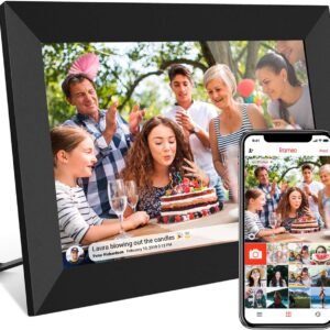 32GB FRAMEO 10.1 Inch Smart WiFi Digital Photo Frame 1280x800 IPS LCD Touch Screen, Auto-Rotate Portrait and Landscape, Built in 32GB Memory, Share Moments Instantly via Frameo App from Anywhere