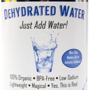 Witty Yeti Dehydrated Water 16oz Can. New Formula! Essential Camping & Survival Supply. Funny Gag Gift & Adult Stocking Stuffer for Men & Women. Hilarious Novelty & Practical Joke.