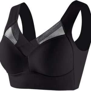 Women Comfortable Push Up Wireless Bras,Posture Correcting Bra for Seniors,Plus Size Full Coverage Soft Everyday Bra