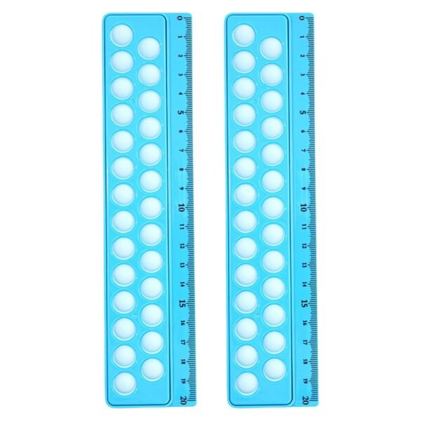 2Pieces Multifunction Ruler Novelty Drawing Ruler Measuring Tool Children Toy Ruler for Students Office Workers