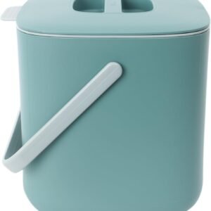 BLUE GINKGO Kitchen Compost Bin - 0.69 GAL / 2.6L Easy Clean Food Waste Bin for Kitchen | Countertop Compost Bin Kitchen Food Scrap Pail Bucket (Made in Korea) - Green