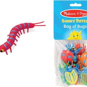 Melissa & Doug Sunny Patch Bag of Bugs (10 pcs) - Pretend Play Insect Toys, Counting And Sorting Toys, Science Learning Toys For Kids Ages 3+