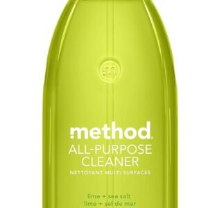 Method All-Purpose Cleaner Spray, Lime + Sea Salt, Plant-Based and Biodegradable Formula Perfect for Most Counters, Tiles, Stone, and More, 28 oz Spray Bottles, (Pack of 1)