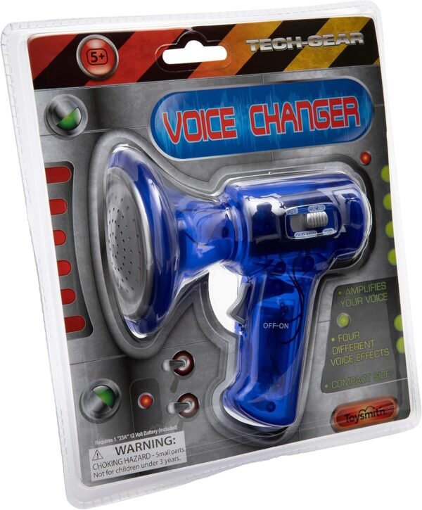 Toysmith Tech Gear Multi Voice Changer, Amplifies Voice With 8 Different Voice Effects, For Boys & Girls Ages 5+, Colors vary